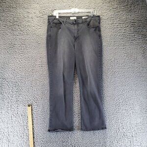 Jessica Simpson Jeans Womens 14 Gray High Rise Crop Boot Stretch Denim